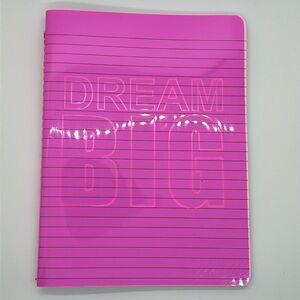 🐼 3/$25 DREAM BIG pink lined notebook